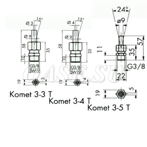 Фонтанная насадка моноструйная Comet 3-5 Т