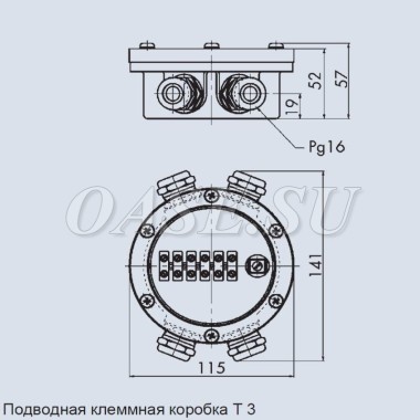 Подводное кабельное соединение UKK T 3