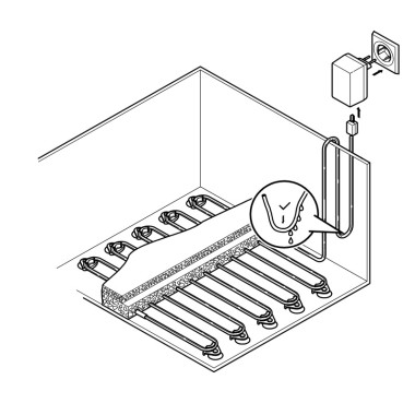 Донный нагревательный кабель HeatUp Basis 15