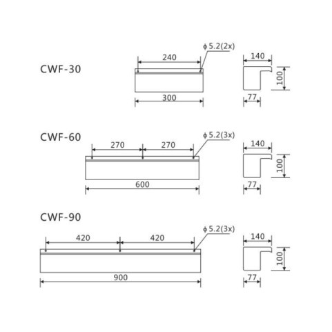 Излив CWF-30-90